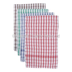 Abbey Tea Towel Check 17" x 27" 10 Pack